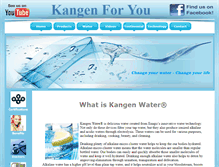 Tablet Screenshot of kangenforyou.com